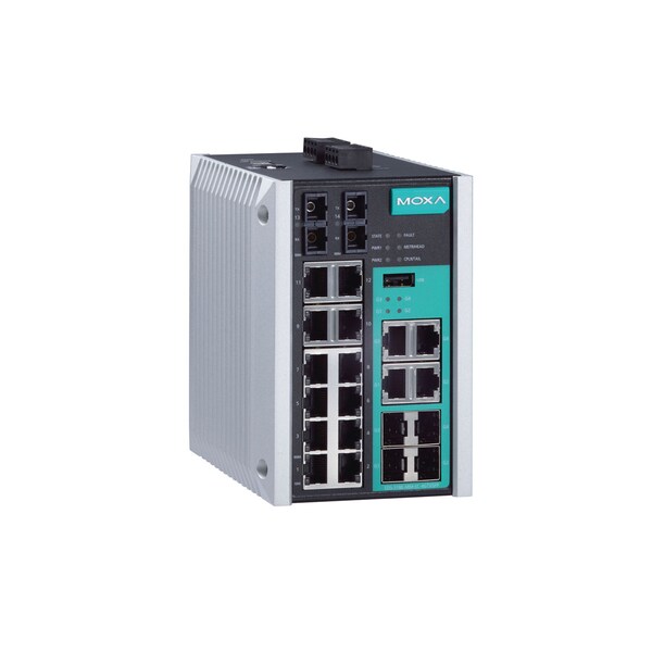 Mgd Gigabit Eth. Swtch  10/100Baset(X)Ports, Eds-518E-Ss-Sc-4Gtxsfp-T